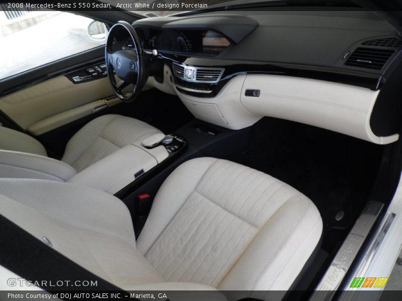 Arctic White / designo Porcelain 2008 Mercedes-Benz S 550 Sedan