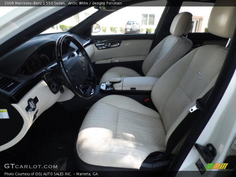 Arctic White / designo Porcelain 2008 Mercedes-Benz S 550 Sedan