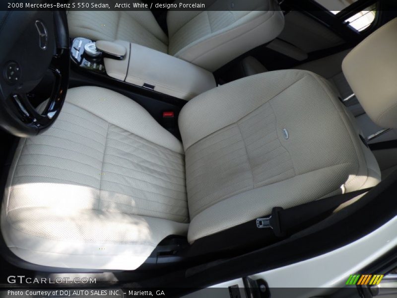 Arctic White / designo Porcelain 2008 Mercedes-Benz S 550 Sedan