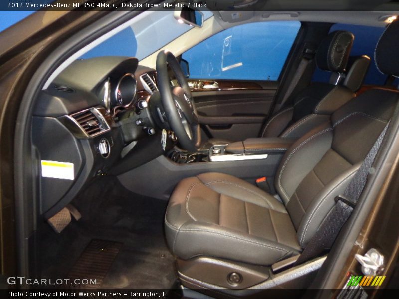 Dakota Brown Metallic / Black 2012 Mercedes-Benz ML 350 4Matic