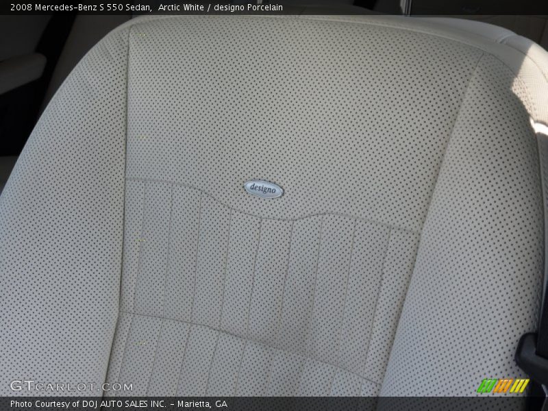 Arctic White / designo Porcelain 2008 Mercedes-Benz S 550 Sedan