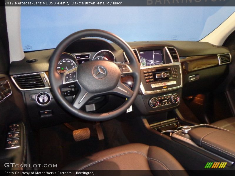 Dakota Brown Metallic / Black 2012 Mercedes-Benz ML 350 4Matic