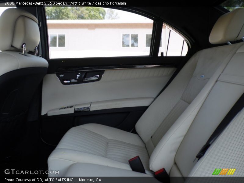 Arctic White / designo Porcelain 2008 Mercedes-Benz S 550 Sedan