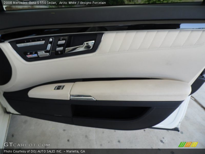 Arctic White / designo Porcelain 2008 Mercedes-Benz S 550 Sedan