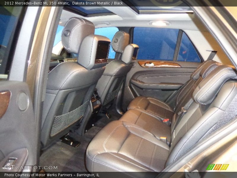 Dakota Brown Metallic / Black 2012 Mercedes-Benz ML 350 4Matic
