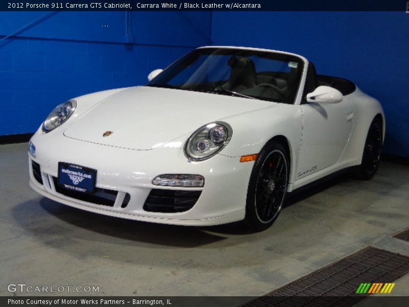 Carrara White / Black Leather w/Alcantara 2012 Porsche 911 Carrera GTS Cabriolet