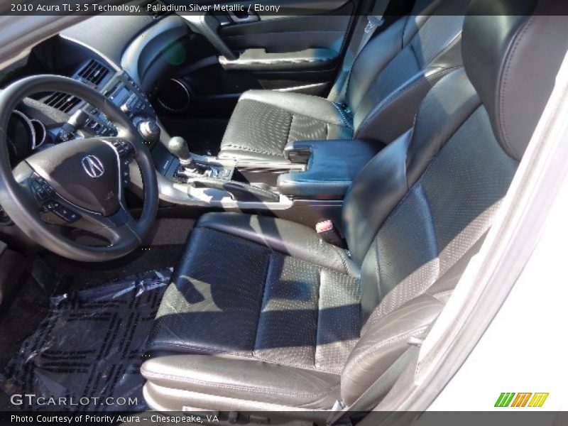 Palladium Silver Metallic / Ebony 2010 Acura TL 3.5 Technology