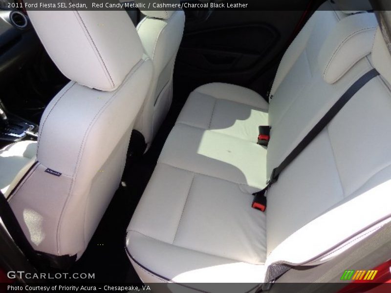 Red Candy Metallic / Cashmere/Charcoal Black Leather 2011 Ford Fiesta SEL Sedan