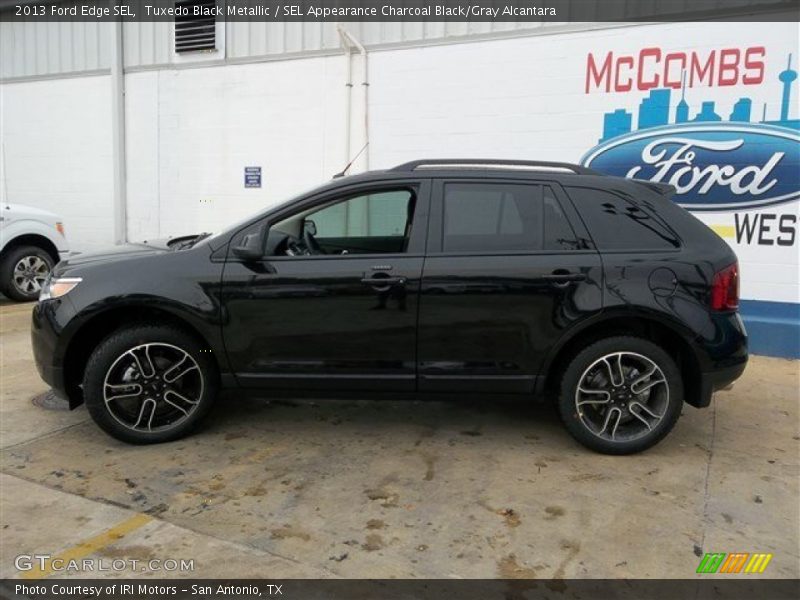 Tuxedo Black Metallic / SEL Appearance Charcoal Black/Gray Alcantara 2013 Ford Edge SEL