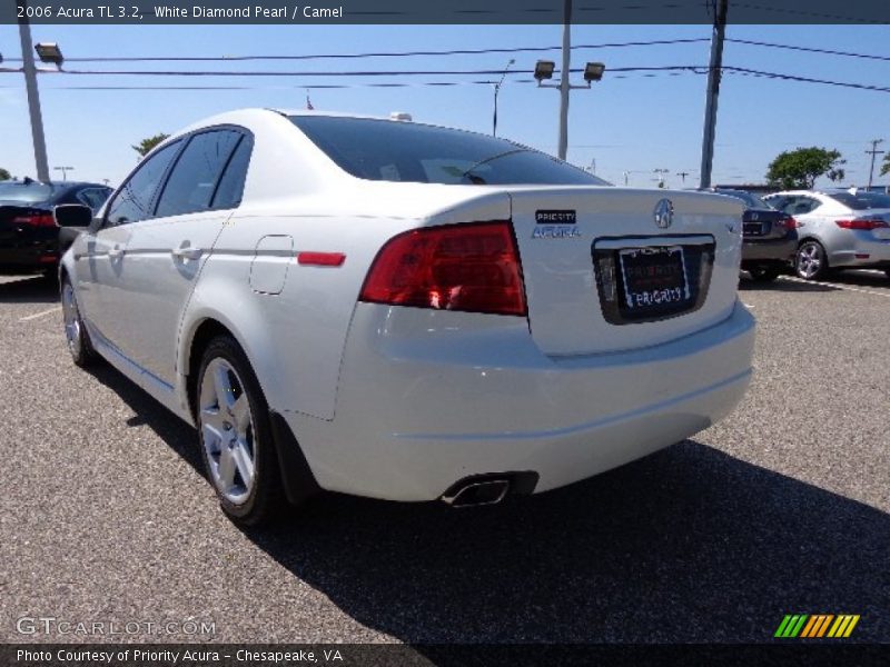 White Diamond Pearl / Camel 2006 Acura TL 3.2