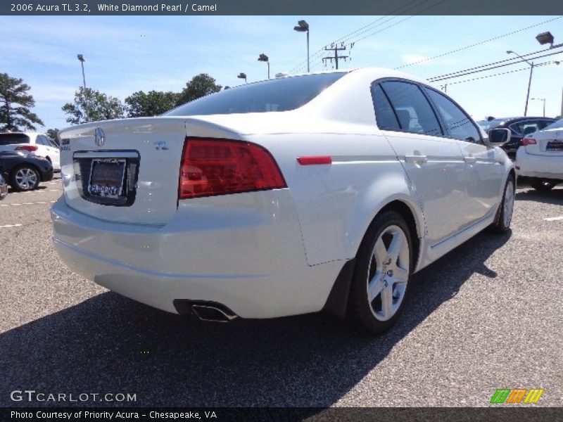 White Diamond Pearl / Camel 2006 Acura TL 3.2