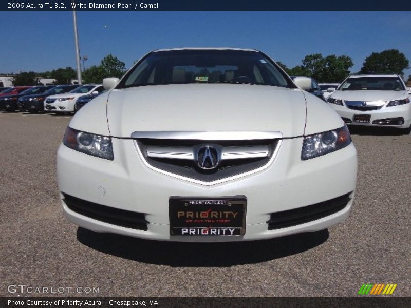 White Diamond Pearl / Camel 2006 Acura TL 3.2