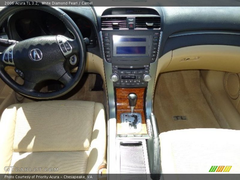 White Diamond Pearl / Camel 2006 Acura TL 3.2