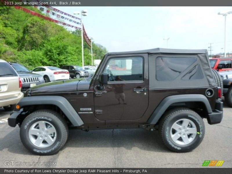 Black / Black 2013 Jeep Wrangler Sport 4x4