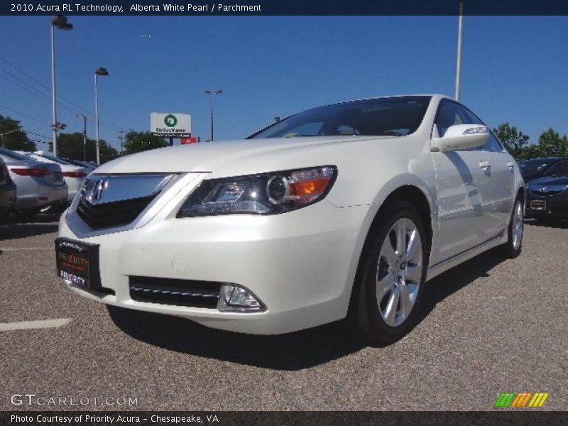 Alberta White Pearl / Parchment 2010 Acura RL Technology