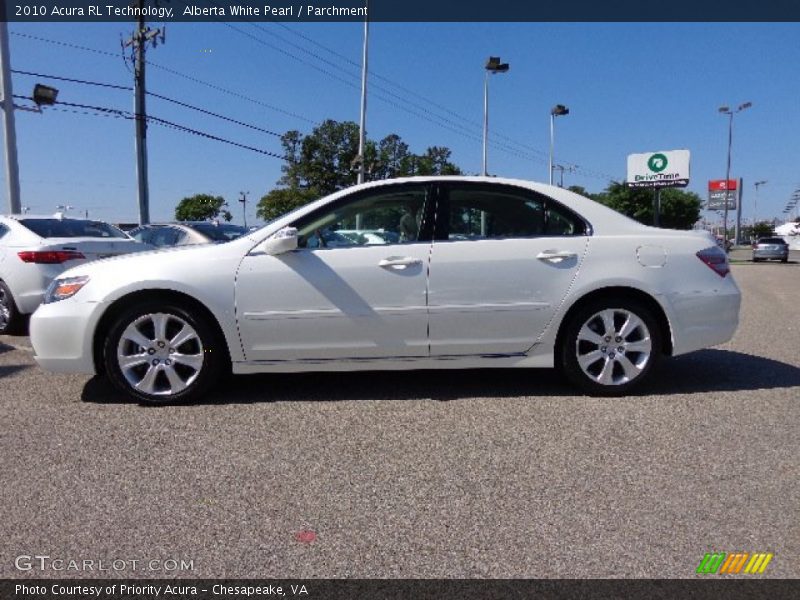 Alberta White Pearl / Parchment 2010 Acura RL Technology