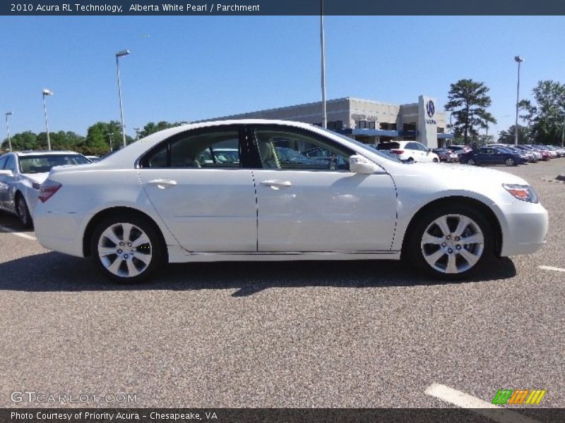 Alberta White Pearl / Parchment 2010 Acura RL Technology