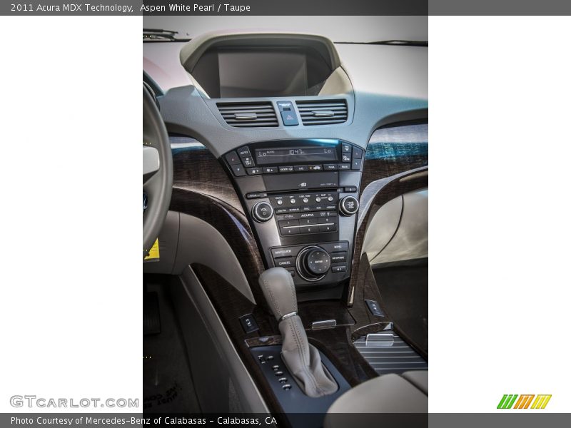 Aspen White Pearl / Taupe 2011 Acura MDX Technology
