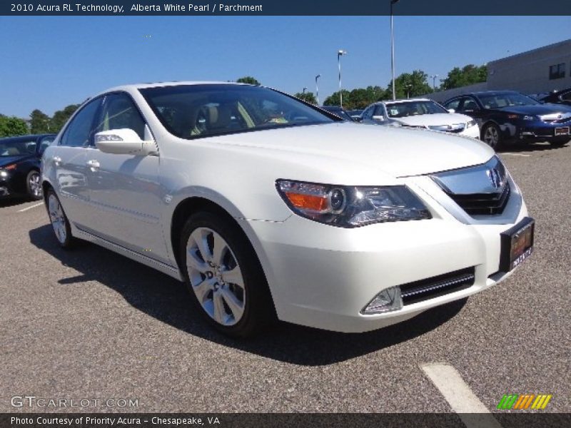 Alberta White Pearl / Parchment 2010 Acura RL Technology