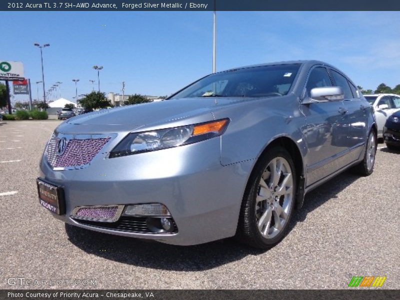 Forged Silver Metallic / Ebony 2012 Acura TL 3.7 SH-AWD Advance