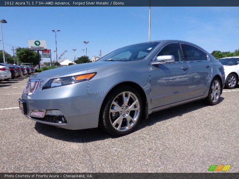 Forged Silver Metallic / Ebony 2012 Acura TL 3.7 SH-AWD Advance