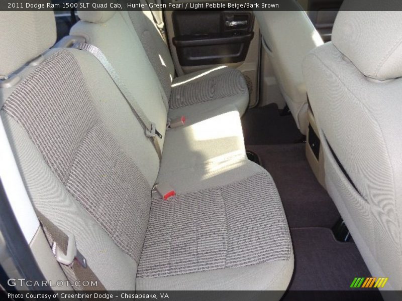 Hunter Green Pearl / Light Pebble Beige/Bark Brown 2011 Dodge Ram 1500 SLT Quad Cab