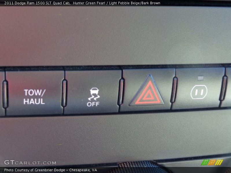 Hunter Green Pearl / Light Pebble Beige/Bark Brown 2011 Dodge Ram 1500 SLT Quad Cab