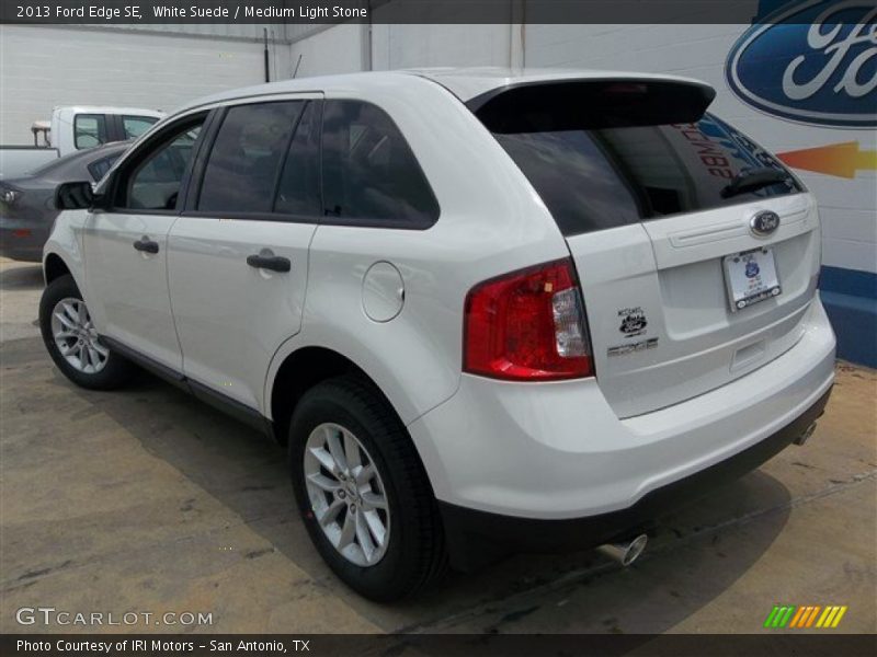 White Suede / Medium Light Stone 2013 Ford Edge SE