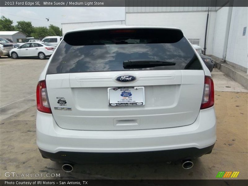White Suede / Medium Light Stone 2013 Ford Edge SE