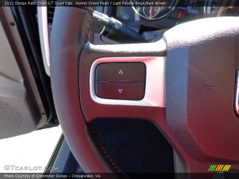 Hunter Green Pearl / Light Pebble Beige/Bark Brown 2011 Dodge Ram 1500 SLT Quad Cab