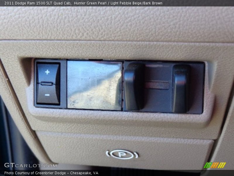Hunter Green Pearl / Light Pebble Beige/Bark Brown 2011 Dodge Ram 1500 SLT Quad Cab
