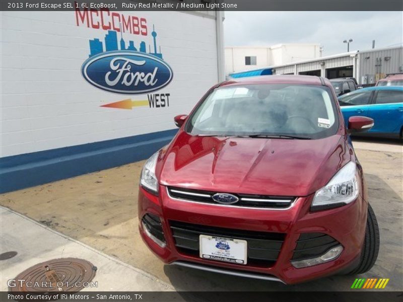 Ruby Red Metallic / Medium Light Stone 2013 Ford Escape SEL 1.6L EcoBoost