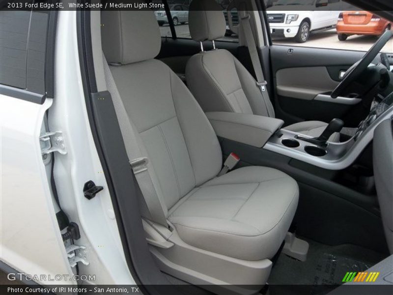 White Suede / Medium Light Stone 2013 Ford Edge SE