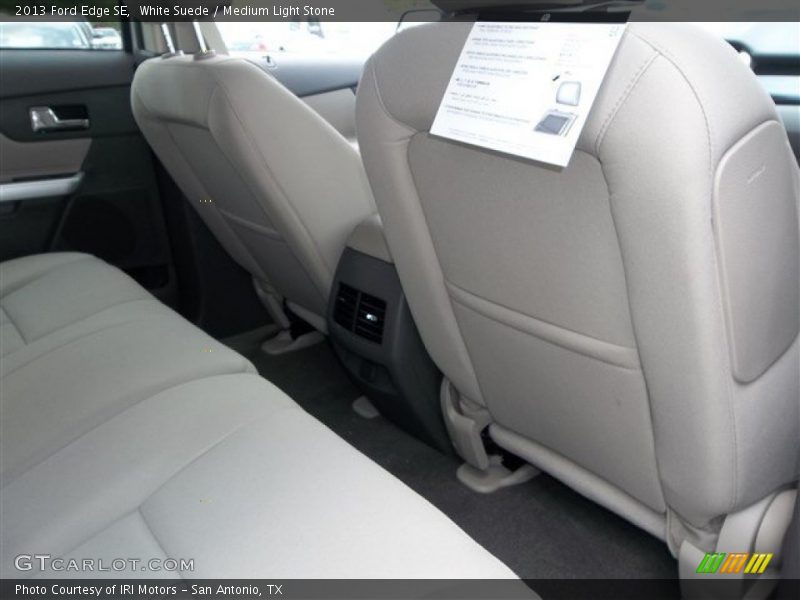 White Suede / Medium Light Stone 2013 Ford Edge SE