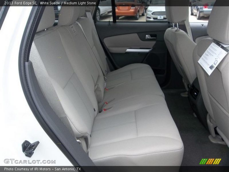 White Suede / Medium Light Stone 2013 Ford Edge SE
