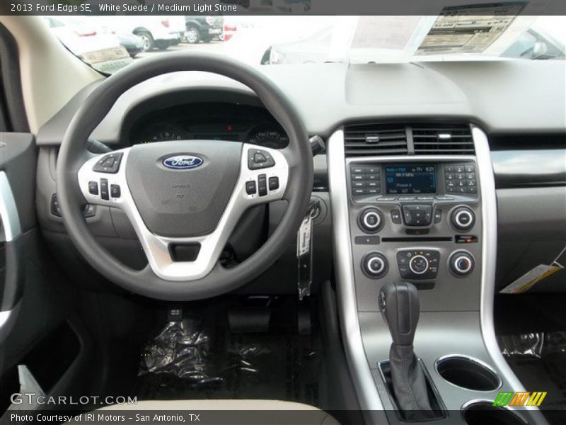 White Suede / Medium Light Stone 2013 Ford Edge SE