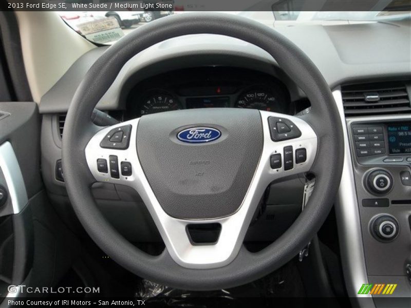 White Suede / Medium Light Stone 2013 Ford Edge SE