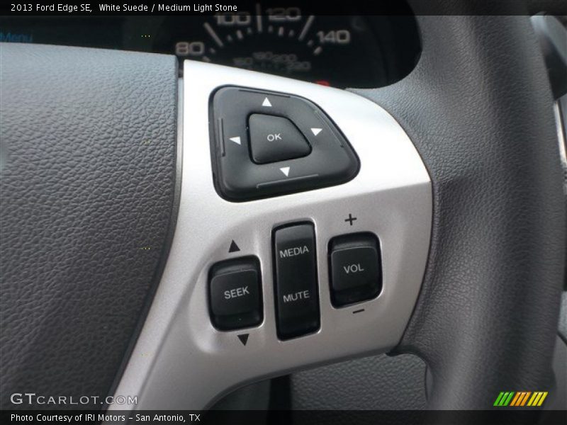 White Suede / Medium Light Stone 2013 Ford Edge SE