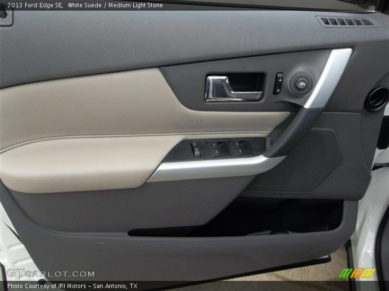 White Suede / Medium Light Stone 2013 Ford Edge SE