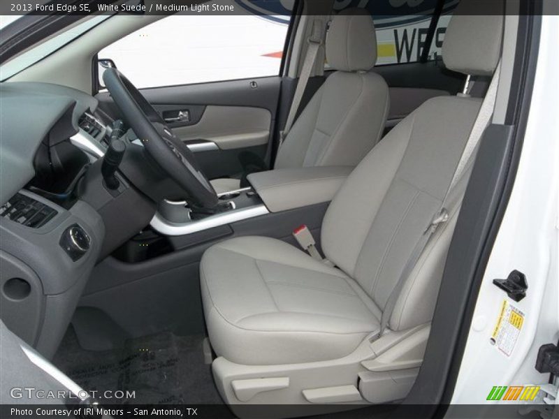 White Suede / Medium Light Stone 2013 Ford Edge SE