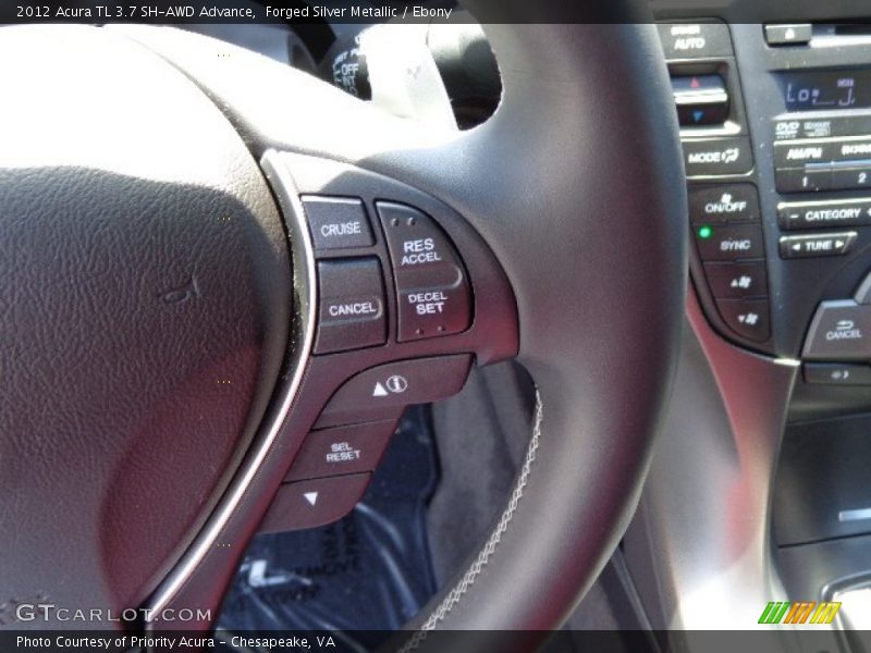 Forged Silver Metallic / Ebony 2012 Acura TL 3.7 SH-AWD Advance