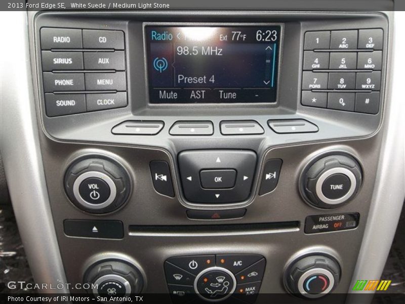 White Suede / Medium Light Stone 2013 Ford Edge SE