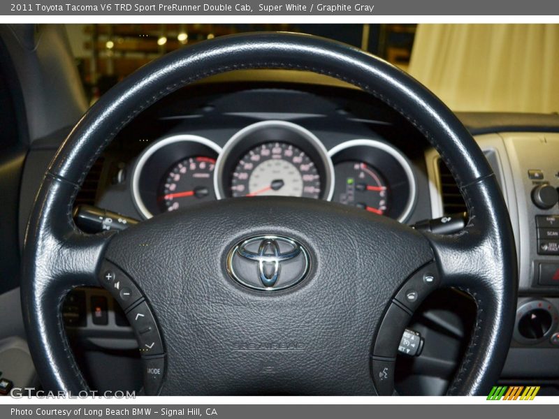 Super White / Graphite Gray 2011 Toyota Tacoma V6 TRD Sport PreRunner Double Cab