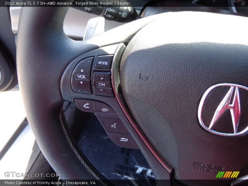 Forged Silver Metallic / Ebony 2012 Acura TL 3.7 SH-AWD Advance
