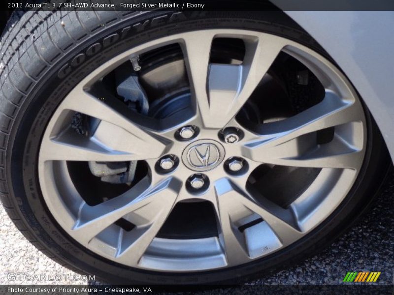 Forged Silver Metallic / Ebony 2012 Acura TL 3.7 SH-AWD Advance
