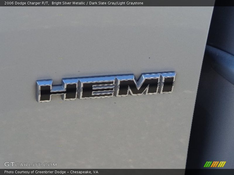 Bright Silver Metallic / Dark Slate Gray/Light Graystone 2006 Dodge Charger R/T