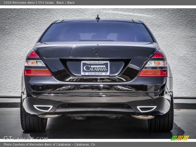 Black / Black 2009 Mercedes-Benz S 550 Sedan