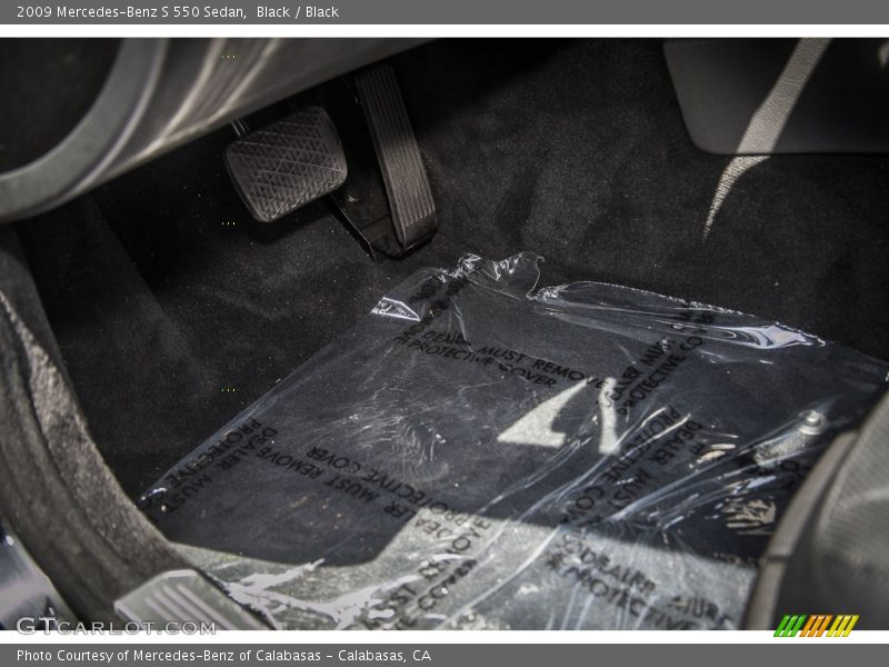 Black / Black 2009 Mercedes-Benz S 550 Sedan