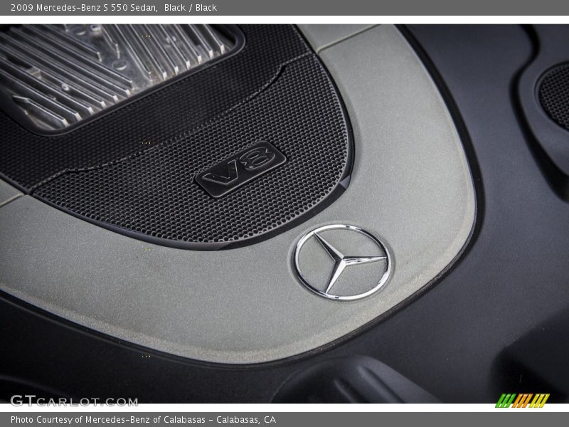 Black / Black 2009 Mercedes-Benz S 550 Sedan