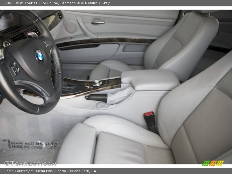Montego Blue Metallic / Gray 2008 BMW 3 Series 335i Coupe
